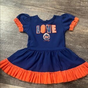 Toddler Mets dress Blue and Orange